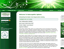 Tablet Screenshot of naturopathicoptions.com